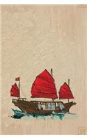 Sanpan Red Sails Grid Notebook
