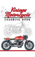Vintage Motorcycle Coloring Book