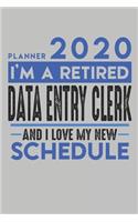 Weekly Planner 2020 - 2021 for retired DATA ENTRY CLERK
