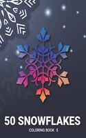 50 Snowflakes Coloring Book 5