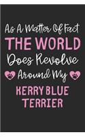 As A Matter Of Fact The World Does Revolve Around My Kerry Blue Terrier: Lined Journal, 120 Pages, 6 x 9, Funny Kerry Blue Terrier Gift Idea, Black Matte Finish (As A Matter Of Fact The World Does Revolve Around My Kerry 