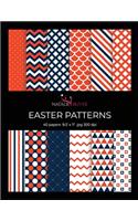 Easter Patterns: Scrapbooking, Design and Craft Paper, 40 sheets, 12 designs, size 8.5 "x 11", from Natalie Osliver(7 Craft Paper)