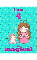 unicorn journal i am 4 and magical