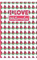 I LOVE WATERMELON Composition Notebook