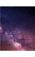 Galaxy Journal: Milky Way Galaxy in Space - Journal for Girls and Boys, Kids, School, Students and Teachers - 8 x 10, 100 Blank Lined Pages
