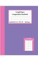 Graph Composition Notebook 4 Squares per inch 4x4 Quad Ruled 4 to 1 / 8.5 x 11 inch 100 Sheets