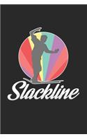 Slackline: 6x9 Slacklining - dotgrid - dot grid paper - notebook - notes