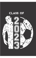 Class of 2023: Soccer Ball & Soccer Player Blank Notebook Graduation 2023 & Gift