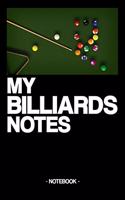 My Billiard Notes: Notebook - Billiard - Training - Successes - Strategy - gift idea - gift - squared - 6 x 9 inch
