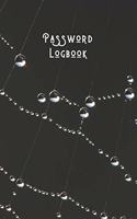 Password Logbook: Simple Password & Account Notebook - 300 Login Detail Entries for Elderly & Those Who Can't Remember - Internet Pass Logbook - Wet Spiders Web - Nat
