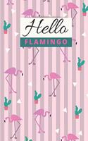 Hello Flamingo: Daily Weekly Monthly Meal Planner - Gift Idea - Shopping List(1 Meal Planner)