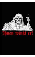 Ihnen Winkt Er!: Gothic - Notizbuch - Bullet Diary Journal - Einschreibbuch - Tagebuch - Journal