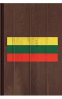 Lithuania Flag Journal Notebook: Blank Lined Ruled for Writing 6x9 110 Pages