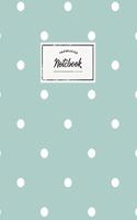 Notebook: Beautiful mint polkadot Scandinavian design &#9733; Personal notes &#9733; Daily diary &#9733; Office supplies 8.5 x 11 - big notebook 150 pages Col(30 Scandinavian Collection)
