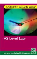 Cavendish: AS Level Lawcard