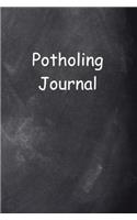 Potholing Journal Chalkboard Design