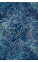 Monogram Pentagram (Neopaganism) Notebook: Blank Journal Diary Log