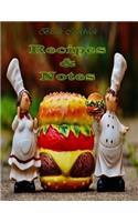 Blank Cookbook Recipes & Notes