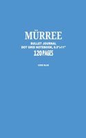 Murree Bullet Journal, Code Blue, Dot Grid Notebook, 8.5 x 11, 120 Pages