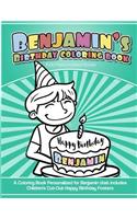 Benjamin's Birthday Coloring Book Kids Personalized Books