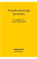 Prozeduralisierung des Rechts: (German)