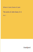 works of John Owen, D. D.