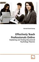 Effectively Teach Professionals Online