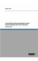 Theoretische Erklärungsansätze für den Sozialen Wandel der Familienformen