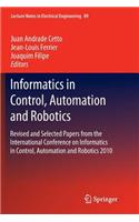 Informatics in Control, Automation and Robotics