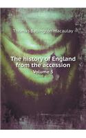 The history of England from the accession Volume 5: (English)