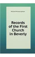 Records of the First Church in Beverly