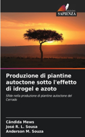 Produzione di piantine autoctone sotto l'effetto di idrogel e azoto