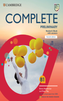 Complete Preliminary Student's Book with Answers English for Spanish Speakers: (Complete)