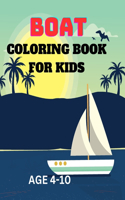Boat Coloring Book For Kids
