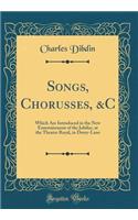 Songs, Chorusses, &C: Which Are Introduced in the New Entertainment of the Jubilee, at the Theatre Royal, in Drury-Lane (Classic Reprint)
