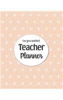 One Year Undated Teacher Planner