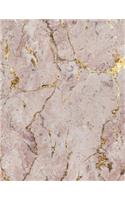 Pink Marble Cornell Notes Notebook