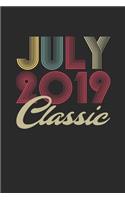 Classic July 2019: Dotted Bullet Grid Notebook - Journal for July Birthday Gift Idea