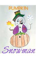 Pumpkin Snowman