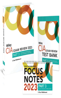 Wiley CIA 2023 Part 3: Exam Review + Test Bank + Focus Notes, Practice of Internal Auditing Set