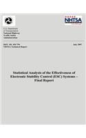 Statistical Analysis of the Effectiveness of Electronic Stability Control (ESC) Systems- Final Report: NHTSA Technical Report DOT HS 810 794(English)