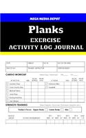 Planks Exercise Activity Log Journal
