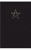 Monogram Pentagram (Neopaganism) Notebook: (46 Monogram Black 150 Lined)