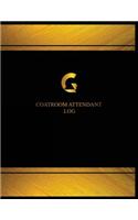 Coatroom Attendant Log (Log Book, Journal - 125 pgs, 8.5 X 11 inches): Coatroom Attendant Logbook (Black cover, X-Large)(Centurion Logbooks/Record Books)