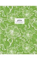 Dot Grid Journal, Floral, Greenery (Flower Journal)