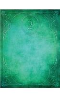 Monogram "2" Blank Sketchbook: Art Sketch Pad Notebook(28 Monogram Elegance 150 Sketch)