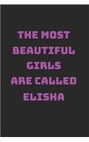 Elisha Girl Woman Notebook: Graph Paper 1cm Journal 6x9 - 120 Pages