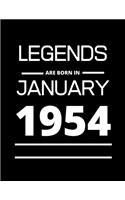 LEGENDS are born in January 1954: 2020 Daily Diary: One page per day with month tabs, one year 366 day fully line and dated journal. The Homemaker's Friend. Jan 1, 2020 to Dec 31, 20