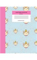 Wide Ruled Hamster Notebook Composition Book
