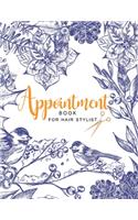 Appointment book for hair stylist
